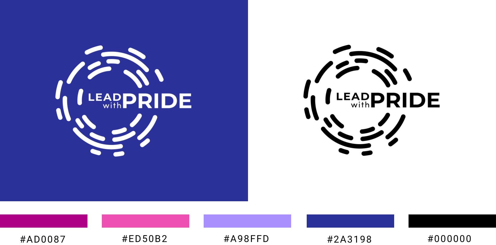 Lead with Pride branding